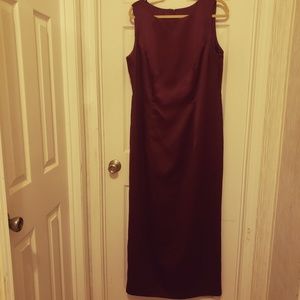 Wine long dress